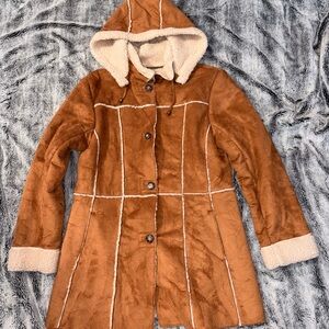 Women's Faux Fur/Suede Coat